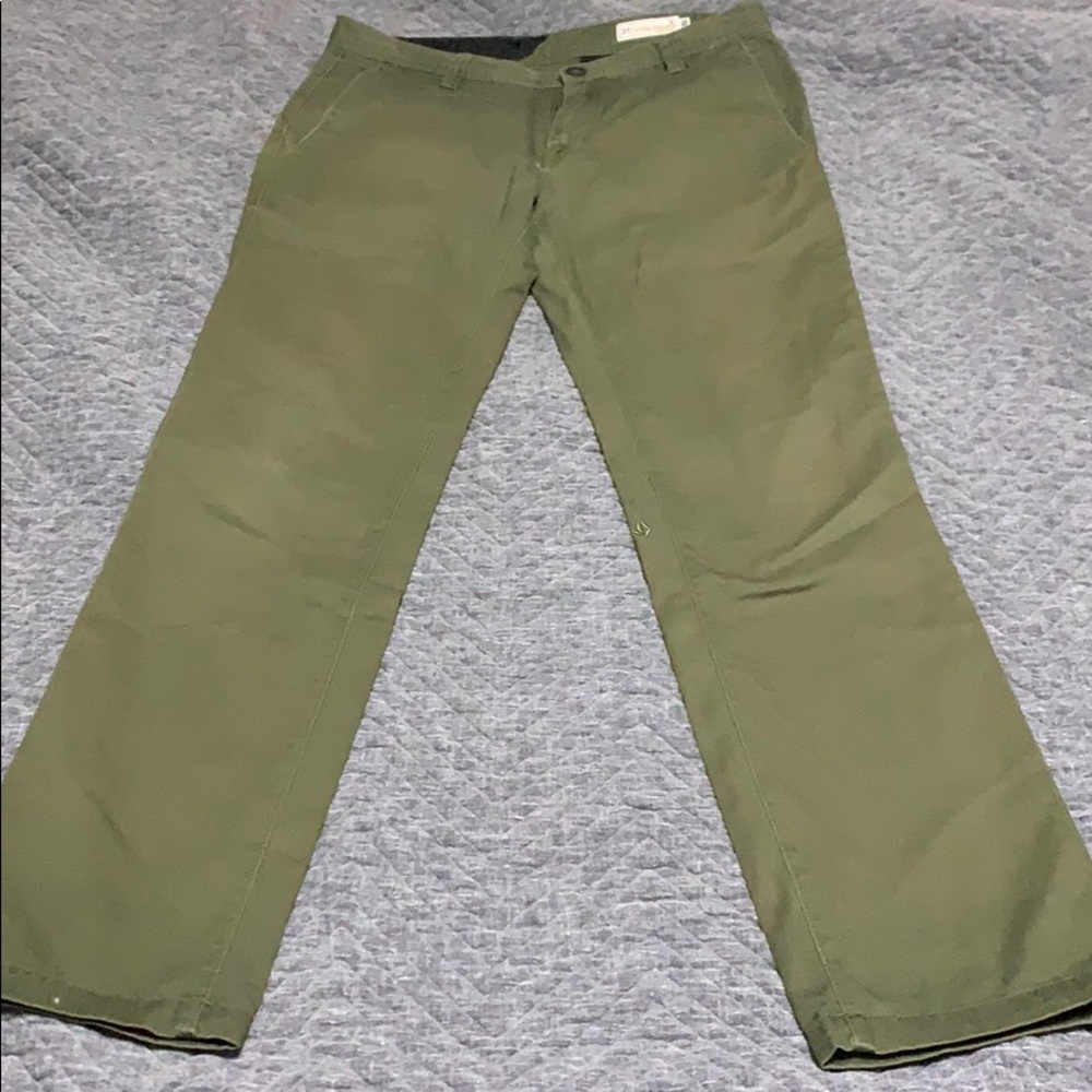 Green volcom pants
